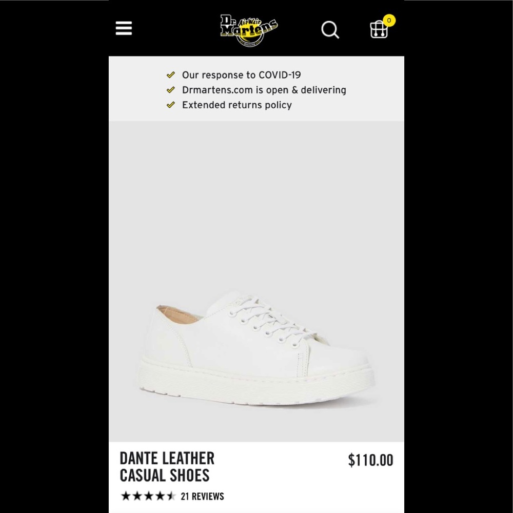 Dr. martens Dante leather shoe